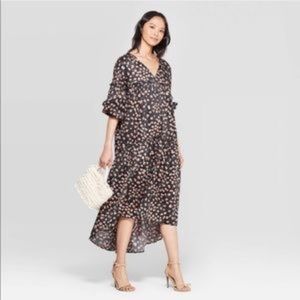 Who What Wear Leopard Tiered Tent Dress L - great for maternity